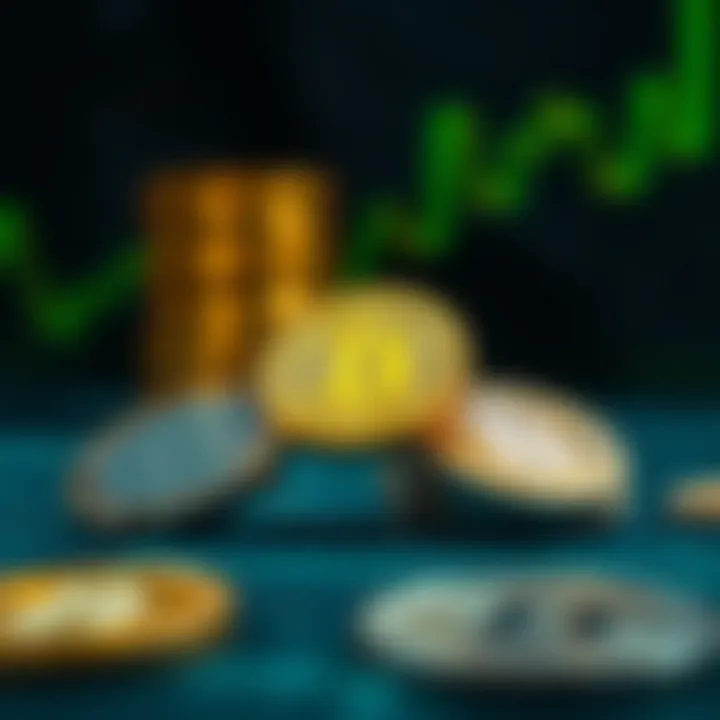 Refinancing Strategies in Cryptocurrency Conceptual visualization of refinancing in cryptocurrency