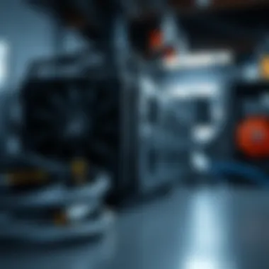 Advanced Technology in ASIC Mining High-performance ASIC miner showcasing advanced technology