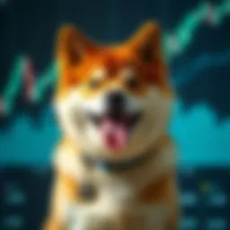Shiba Inu cryptocurrency chart against USD
