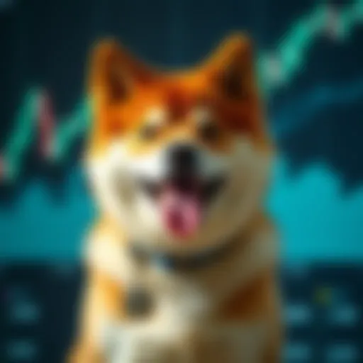 Shiba Inu cryptocurrency chart against USD