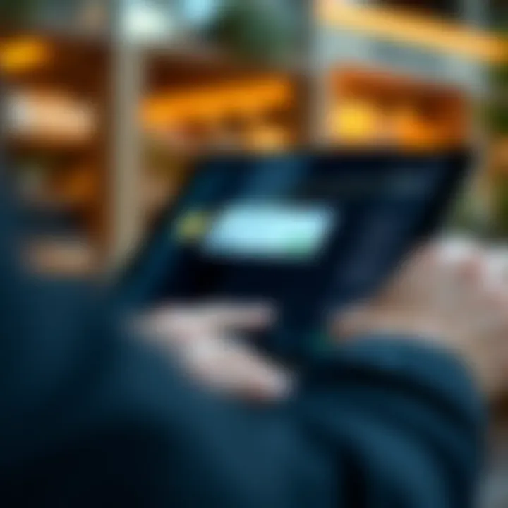 A close-up of a tablet showing a blockchain transaction for a donation