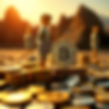 Diverse Investment Strategies in Bitcoin Graphical depiction of various Bitcoin investment strategies