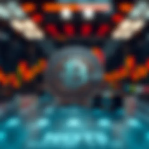 An abstract representation of paper trading concepts in cryptocurrency