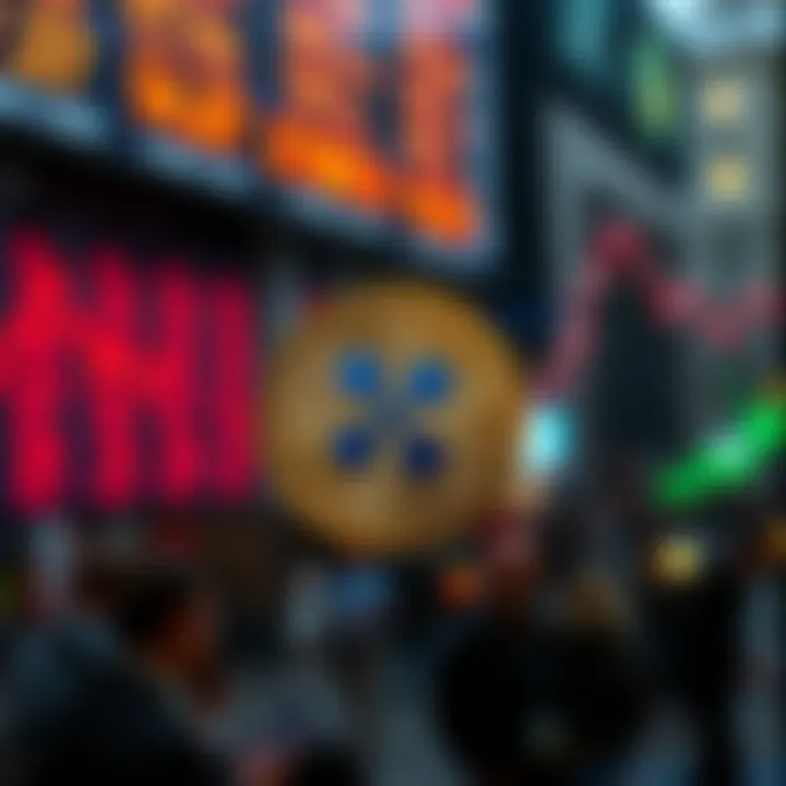 Visual representation of regulatory impacts on cryptocurrency markets