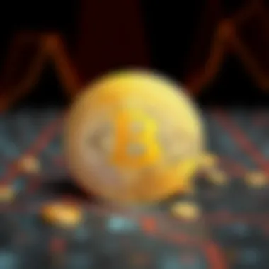 A visual representation of cryptocurrency intersecting with technology royalties