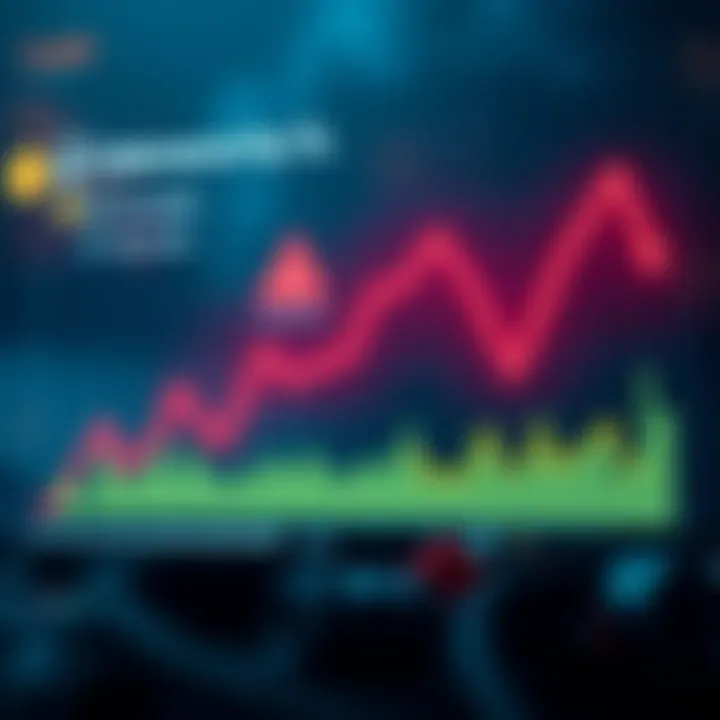 Rising Cybersecurity Threats Graph illustrating rising cybersecurity threats in cryptocurrency