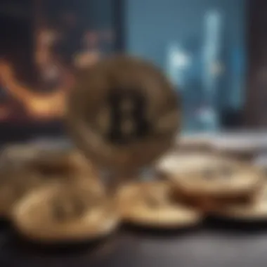 Cryptocurrency Meets Gaming Conceptual representation of cryptocurrency in gaming