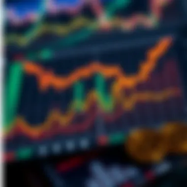 Graph illustrating future market predictions for blockchain coins