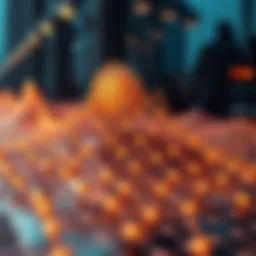 Visual representation of blockchain mempool dynamics