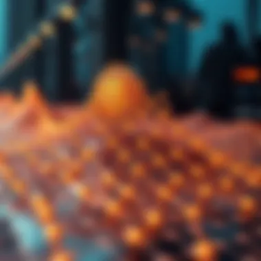 Visual representation of blockchain mempool dynamics