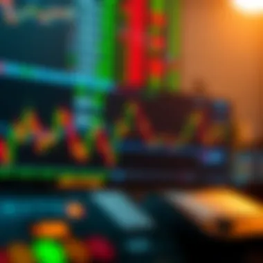 Visual representation of crypto trading signals in action