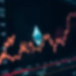 Graph illustrating Ethereum price fluctuations over time