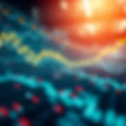 Conceptual representation of real-time data flow in cryptocurrency markets