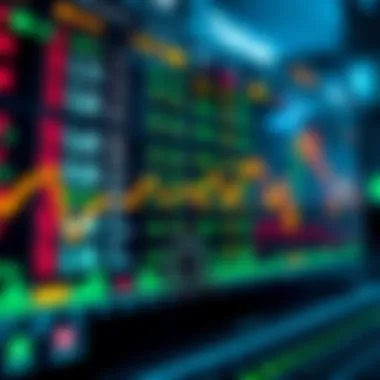 A dynamic cryptocurrency exchange interface displaying various currency pairs.