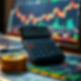 Visualization of day trading calculator in use