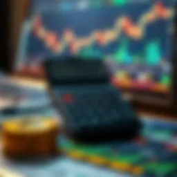 Visualization of day trading calculator in use