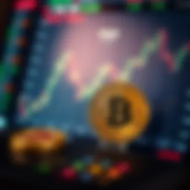 Bitcoin exchange interface demonstrating price trends