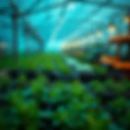 An illustration depicting the concept of yield farming in decentralized finance.