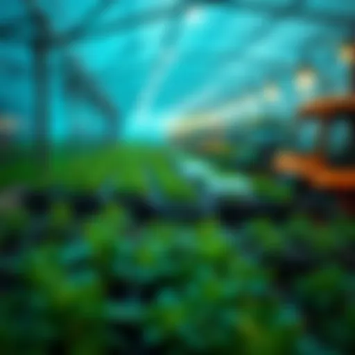 An illustration depicting the concept of yield farming in decentralized finance.