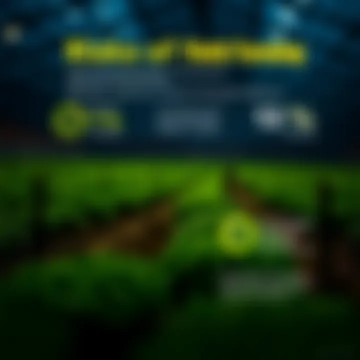 An infographic highlighting the potential risks associated with yield farming.